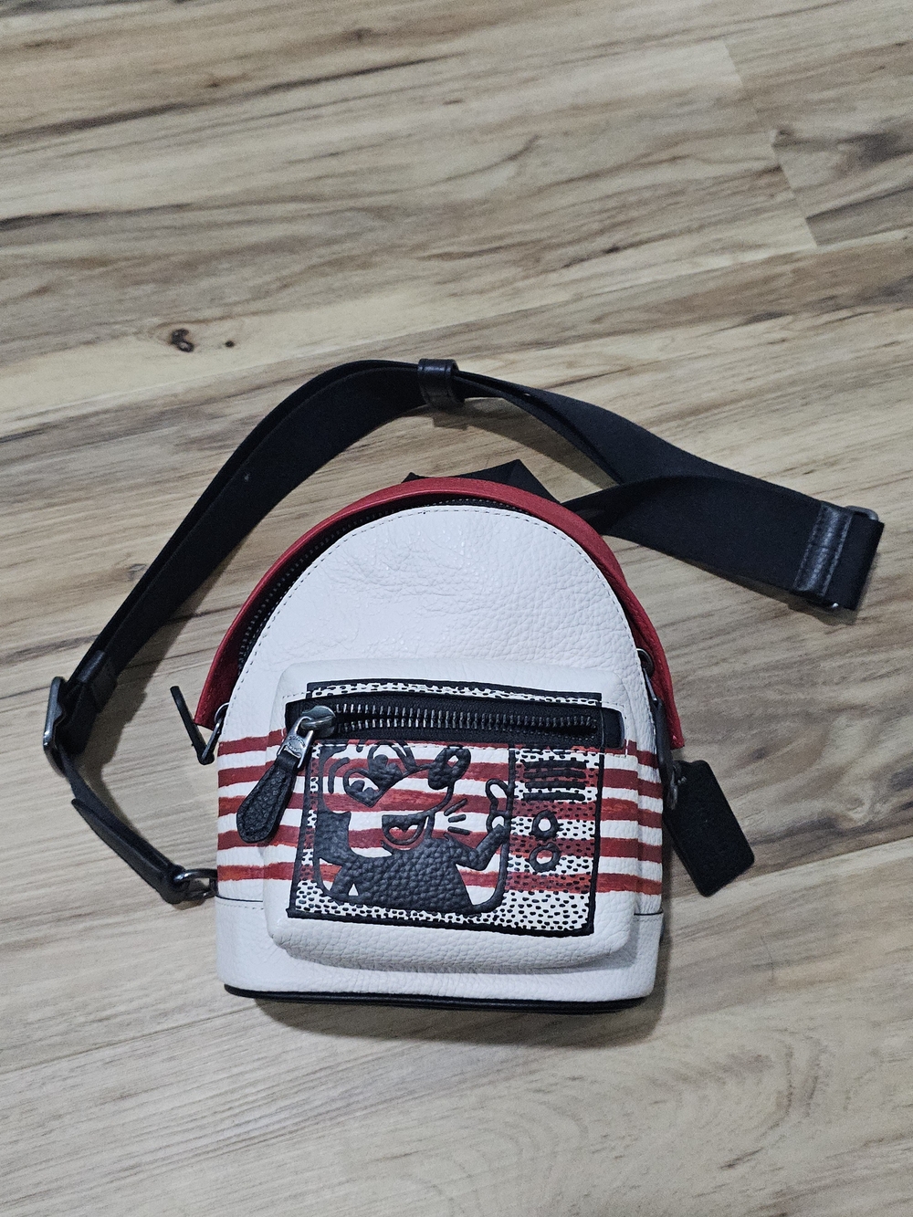 Coach Mickey Disney  Keith Haring Mini Crossbody/ Backpack  Like New